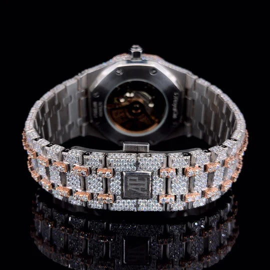 Lux Watches AP moissanite diamond watch Rose Gold Iced