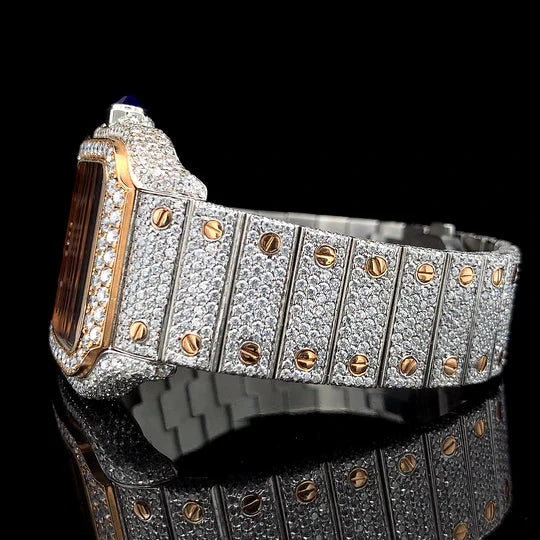 Cartier Skeleton Rose Gold Quartz Movement Watch