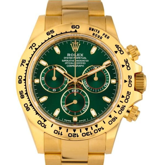 Lux Watches AAA replica Rolex automatic watch Gold Green